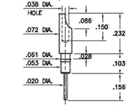 Solder Cup Terminal Pins - 2