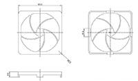 Plastic Fan Retainer