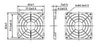 80 Square Millimeter (mm²) Size Resin Finger Guards - 2