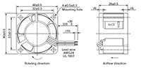 San Ace 40 9P Type 0.68 Ampere (A) Rated Current Fan