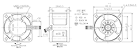 San Ace 40 9P Type 0.14 Ampere (A) Maximum Rated Current at 24 Volt (V) Direct Current (DC) Voltage Fan (109P0424H3D01)