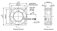 San Ace 60 9R Type Direct Current (DC) Fans