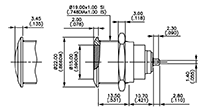 AV Series 5 Newton-Meter Security Pushbutton Switch - 2