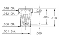 Solder Mount Receptacles with Organic Fibre Plug® (OFP®) Solder Barrier - 2