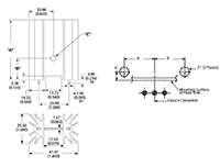 5290 Series Extruded Board Level Cooling Heat Sinks - 2