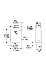 6021 Series Channel Board Level Cooling Heat Sinks - 2