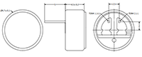 AOM Series -44 Decibels (dB) Sensitivity and Pin Terminal Material Omni-Directional Microphone (AOM-4544P-2-R) - 2