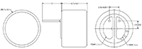 AOM Series -38 Decibels (dB) Sensitivity and Pin Terminal Material Omni-Directional Microphone - 2