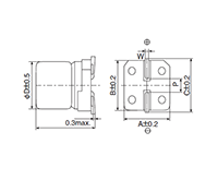 NPCAP™-PXG Series 100 Microfarad (µF) Capacitance Conductive Polymer Aluminum Solid Capacitor - 2