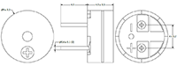 AT Series 2730 Hertz (Hz) Resonant Frequency and 9 Millimeter (mm) Diameter Transducer (AT-0927-TT-6-R) - 2