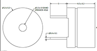 AT Series 2048 Hertz (Hz) Resonant Frequency and 12 Millimeter (mm) Diameter Transducer (AT-1220-TT-R) - 2