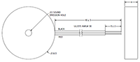 AT Series 5000 Hertz (Hz) Resonant Frequency and 17 Millimeter (mm) Diameter Transducer (AT-1750-TFL-LW95-R) - 2