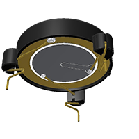 AT Series 3000 Hertz (Hz) Resonant Frequency and 28 Millimeter (mm) Diameter Transducer (AT-2830-TWT-R) - 3