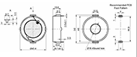 AT Series 2500 Hertz (Hz) Resonant Frequency and 46 Millimeter (mm) Diameter Transducer (AT-4625-TT-HT-R) - 2