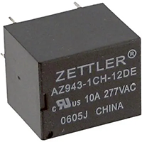 AZ943 Series 12 Volts (V) Nominal Coil Direct Current (DC) Voltage 15 Ampere (A) Miniature Printed Circuit Board (PCB) Relay