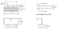 Right Angle Housing, Male Terminal Printed Circuit Boards (PCB) Connectors