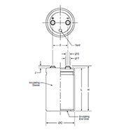 76.2 Millimeter (mm) Diameter (D) Large Can Screw Terminal Capacitor - 2