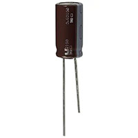 KMG Series 1 Microfarad (µF) Capacitance and 100 Volt (V) Working Direct Current (DC) Voltage Miniature Aluminum Electrolytic Capacitor