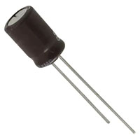 KMG Series 100 Microfarad (µF) Capacitance and 50 Volt (V) Working Direct Current (DC) Voltage Miniature Aluminum Electrolytic Capacitor