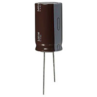 KXG Series 100 Microfarad (µF) Capacitance and 18 Millimeter (mm) Diameter (D) Miniature Aluminum Electrolytic Capacitor (EKXG401ELL101MMN3S)