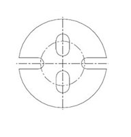 0.7 Millimeter (mm) Length Extruded Light Emitting Diode (LED) Mounts - 2