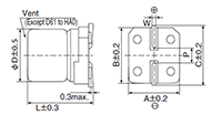 Alchip™-MZA Series Surface Mount Aluminum Electrolytic Capacitors