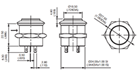 FD Series Double Icon Illuminated Pushbutton Switches - 2