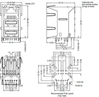 GSPX Series 2 Stacked Universal Serial Bus (USB) A-Type Jacks