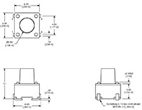 TL3301 Series Tact Switches (J-Lead-Termination)