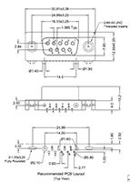 K31X Series Socket Contact, Phosphor Bronze D-Subminiature Connector