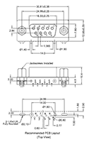 K31X Series Socket Contact D-Subminiature Connector