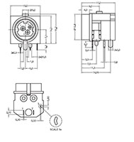 3 Position Non-Shielded Direct Current (DC) Power Jacks - 2