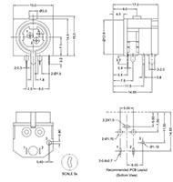 3 Position Non-Shielded Direct Current (DC) Power Jacks