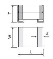 NTJ Series 10 Microfarad (µF) Capacitance and 6 Millimeter (mm) Dimension L Metal Cap Type Multilayer Ceramic Capacitor - 2