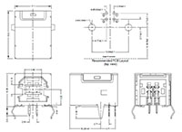 KUSBX Series Type B, White Right Angle Universal Serial Bus (USB) Connector