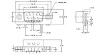 K31X Series Socket Plug- Brass D-Subminiature Connector