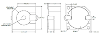 75 Decibel A (dBA) Minimum Sound Pressure Level (SPL) at 10 Centimeter (cm) Buzzer Indicator (SMI-1324-TW-3V-R) - 2