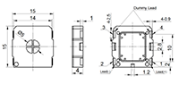 0.8 Watt (W) Rated Input Power and 92 Decibel (dB) Sensitivity Surface Mount Device (SMD) Speaker - 2