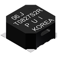 90 Milliampere (mA) Maximum Rated Current, 15 Ohm (Ω) Coil Resistance, and 2700 Hertz (Hz) Resonant Frequency Transducer (SMT-0827-S-2-R)