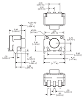 TL3340 Series Subminiature Surface Mount (SMT) Tact Switches - 2