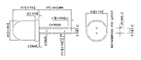 10 Millimeter (mm) Diameter Blinking Light Emitting Diode (LED) Lamps