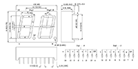 Common Cathode Dual Digit Numeric Display - 2