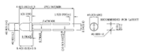 120 Milliwatt (mW) Power Dissipation (P<sub>D</sub>) T-1 Solid State White Light Emitting Diode (LED) Lamp - 2