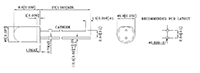 120 Milliwatt (mW) Power Dissipation (P<sub>D</sub>) T-1 3/4 Solid State Light Emitting Diode (LED) Lamp - 2