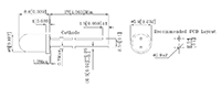 62.5 Milliwatt (mW) Power Dissipation (P<sub>D</sub>) T-1 3/4 Solid State Light Emitting Diode (LED) Lamp (XLUG12D) - 2