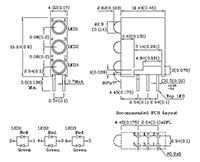 Red and Green Color Three Position Construction Backlog Indicator (CBI) Housing Light Emitting Diode (LED) - 2