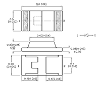 34 Milliwatt (mW) Power Dissipation (P<sub>D</sub>) Surface Mount Device (SMD) Chip Light Emitting Diode (LED) Lamp - 2