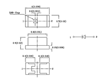 75 Milliwatt (mW) Power Dissipation (P<sub>D</sub>) Surface Mount Device (SMD) Chip Yellow Light Emitting Diode (LED) Lamp (XZMYK68W-2) - 2