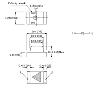 2.0 x 1.25 Millimeter (mm) Size Infrared Emitting Diode - 2