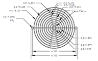 KM Series 172 Meter Square (mm²) Fan Size Finger Guard - 2